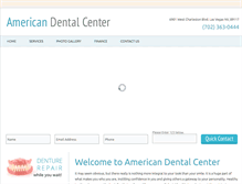 Tablet Screenshot of lasvegasamericandental.com